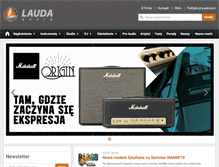 Tablet Screenshot of lauda-audio.pl